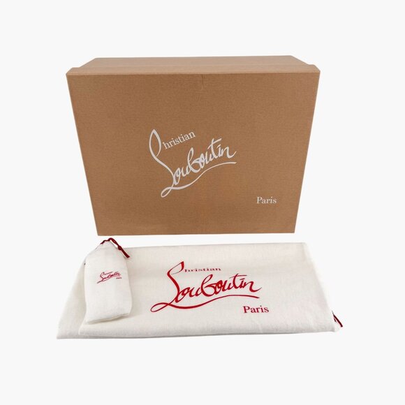 Christian Louboutin Sharkina White Mesh Red Sneakers Size 39.5 US 9.5 Women 6924 - Picture 2 of 15